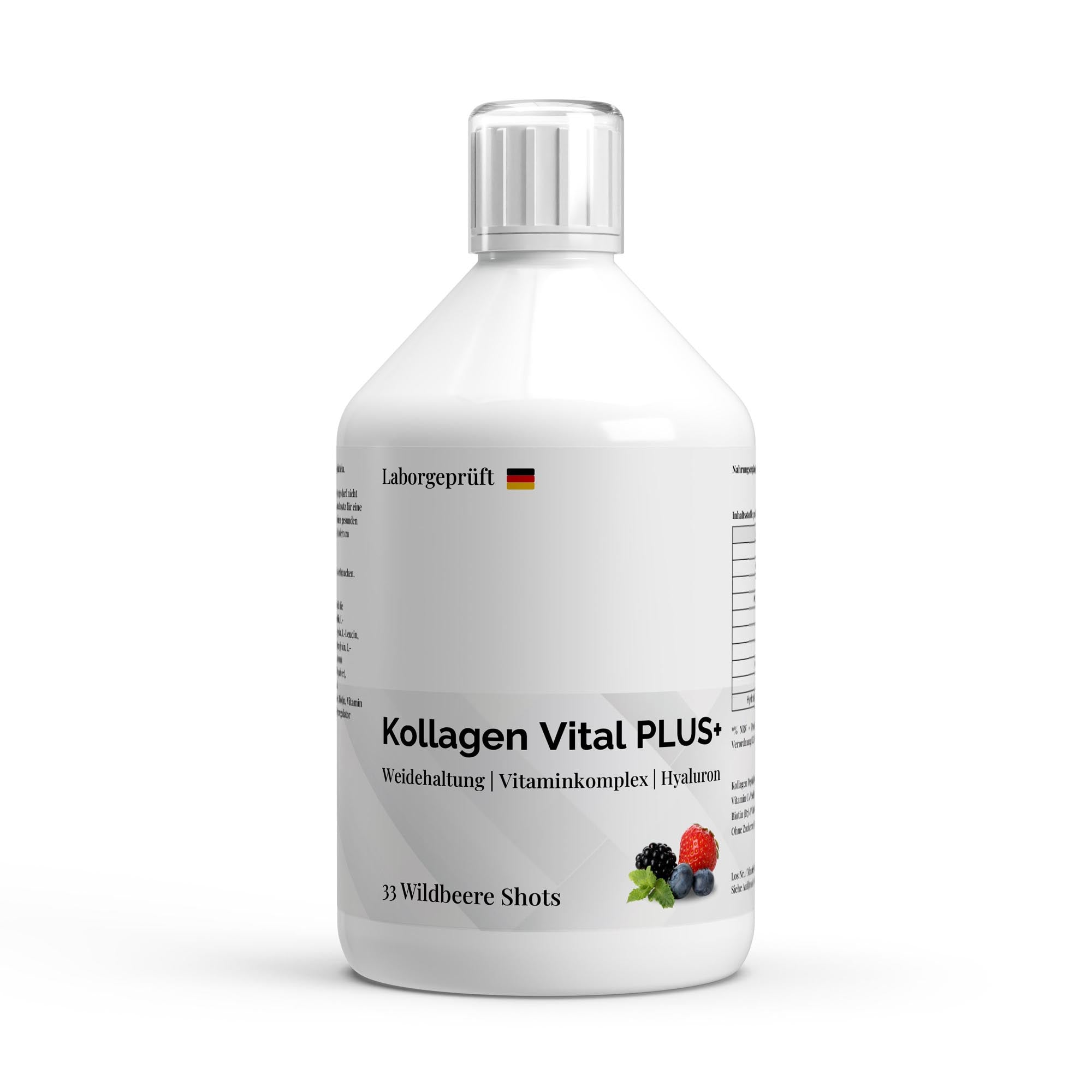 Kollagen Vital PLUS+ Shots - Wild Berry - 500ml